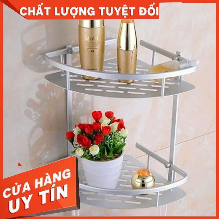 Kệ Tam Giác Inox Nhà Tắm 2 Tầng