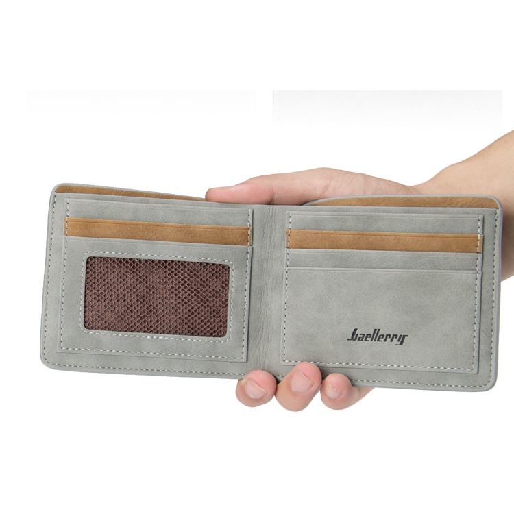 Ví nam cao cấp ,Ví da nam dáng đứng đựng tiền và thẻ mini nhỏ gọn da lộn có hộp đẹp chất - Mã sản phẩm: VN01