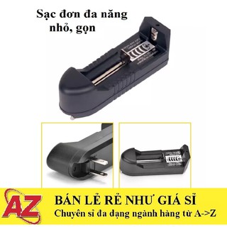 Sạc Đơn Pin li-ion 18650 16340 14500 Cho Đèn Pin, Quạt Sạc, Vape