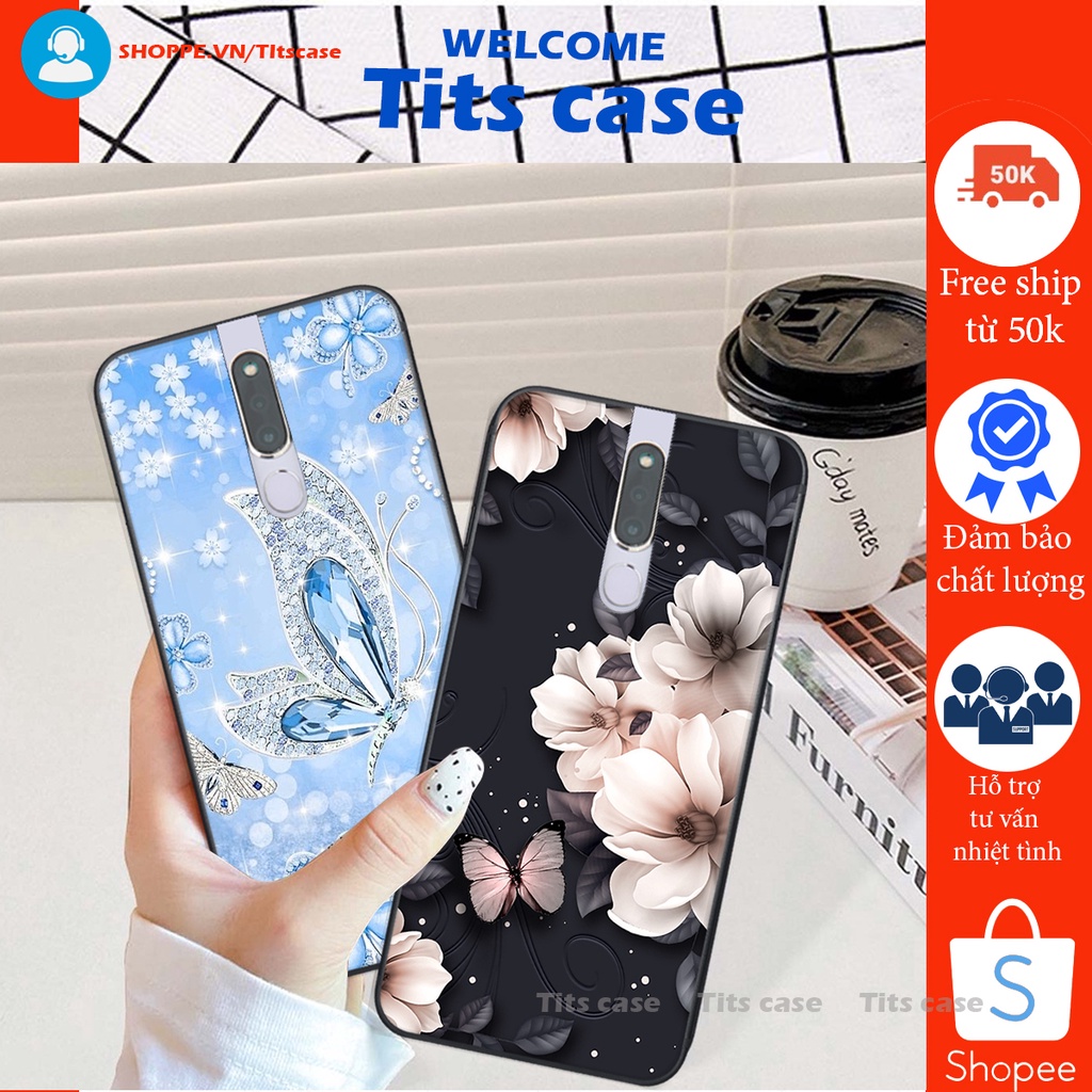 Ốp lưng  Oppo F11 PRO in hình thiên nga,hoa may mắn, đặc sắc ĐỘC - LẠ - BỀN