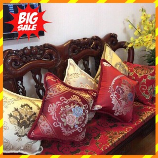 Gối Tựa lưng Ghế Sofa (gối ôm) phong cách Tây Âu, Mặt Gấm Siêu Đẹp và Sang trọng