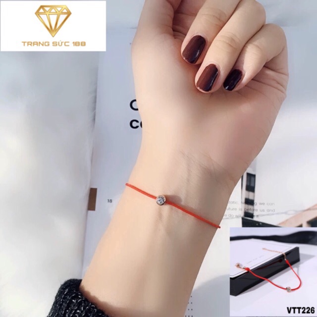 Vòng tay titan chỉ đỏ VTT226