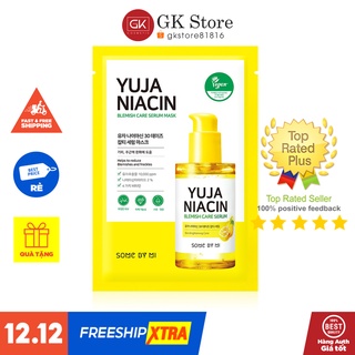 Mặt Nạ Dưỡng Trắng Da (Miếng) - Some By Mi Yuja Niacin Blemish Care Serum Mask