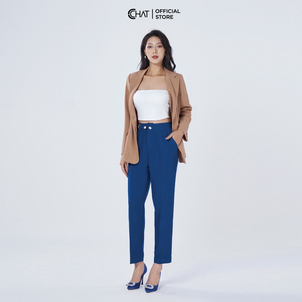 Áo Blazer Nữ 𝐂𝐂𝐇𝐀𝐓 1 Cúc Dáng Suông Phong Cách Trẻ Trung Thanh Lịch 92EMS2002ST | BigBuy360 - bigbuy360.vn