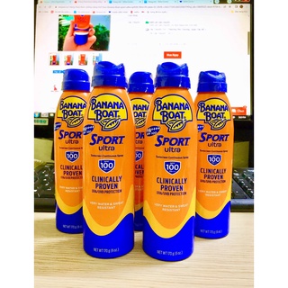 Chai xịt chống nắng thể thao banana boat sport ultra SPF100 PA++++(170g)Hàng chuẩn của Mỹ