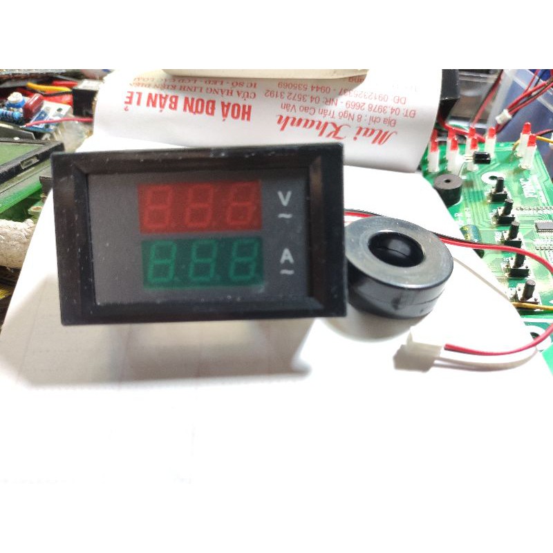 Đồng hồ đo volt/ampe điện AC (0-500V/100A)