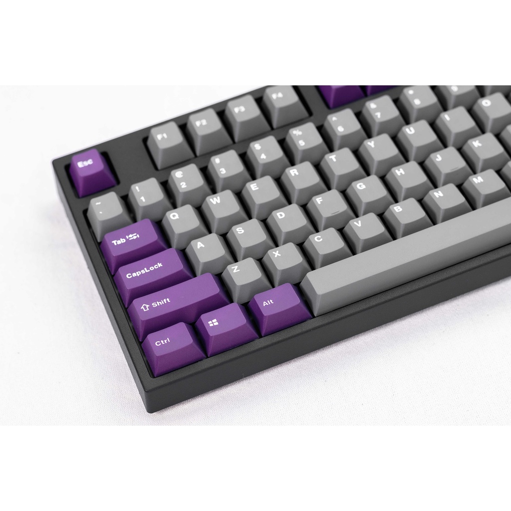 Bàn Phím Cơ Máy Tính Hiệu Leopold FC900RPD Grey Purple -  Hàng Chính Hãng - Bảo Hành 24 Tháng