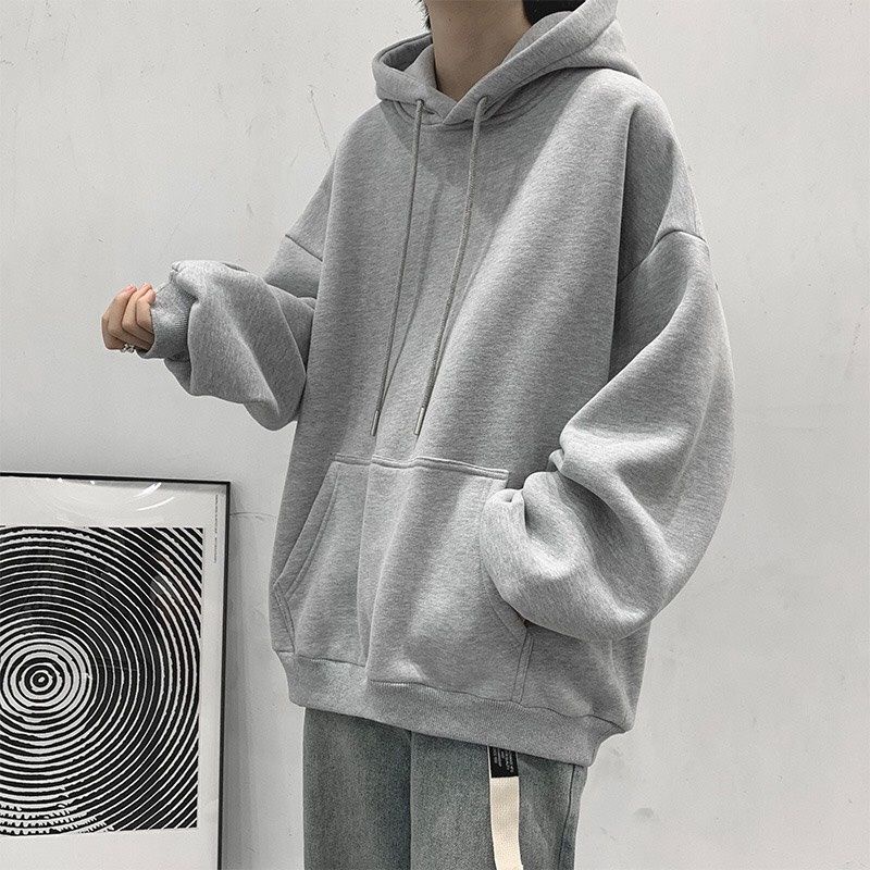 Hoodie nỉ ngoại from rộng trơn đủ màu cho nam nữ