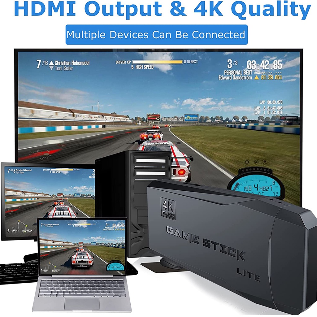 Máy chơi game không dây 10000 trò chơi đầu ra 4K cho gia đình