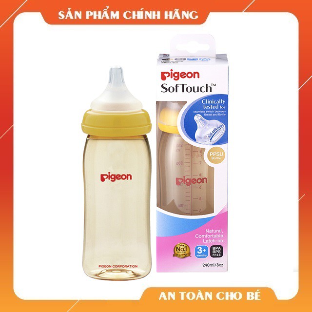 Bình sữa Pigeon PPSU Plus 240ml