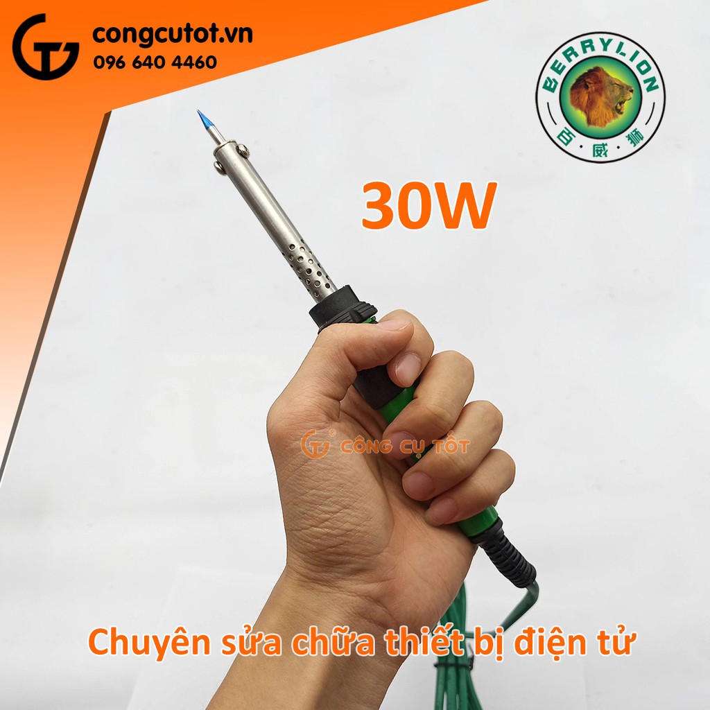 Mỏ hàn nhọn cán nhựa Berrylion 30W