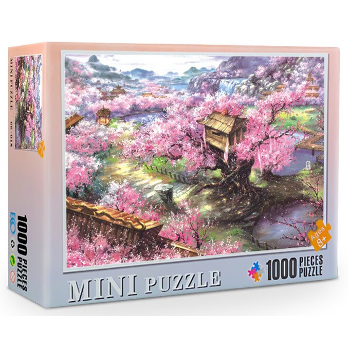 Tranh xếp hình jigsaw puzzle mini 1000 mảnh 66-001