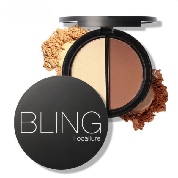 [Hàng mới về] Hộp phấn tạo khối và bắt sáng hai ô hiệu FOCALLURE | BigBuy360 - bigbuy360.vn