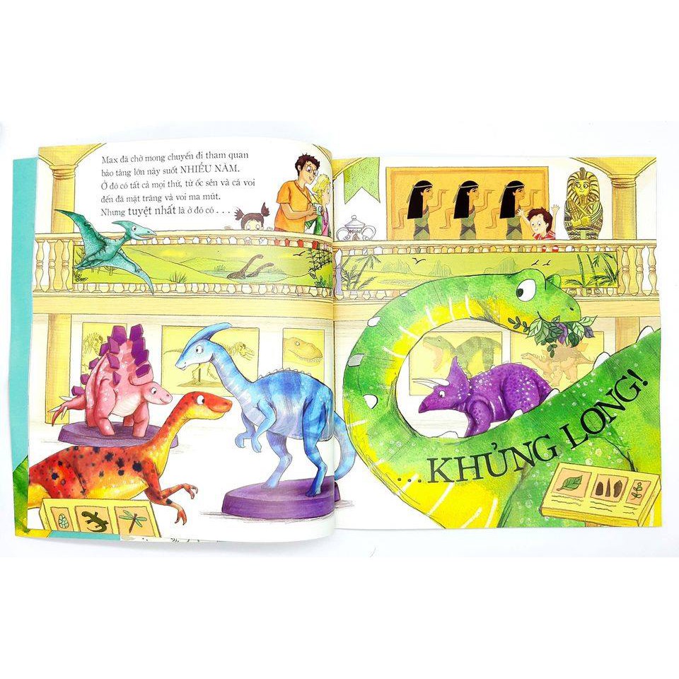 Sách -Combo 3 cuốn Khủng long thân mến+T. Rex du ngoạn+Ông già Khủng long thân mến+ postcard Noel