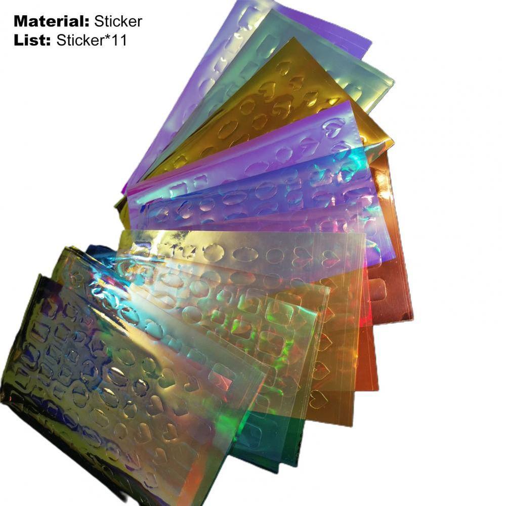 LILYES Giấy Foil Hologram Dán Móng Nghệ Thuật