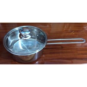 Quánh Inox 18cm Kèm Nắp Kính