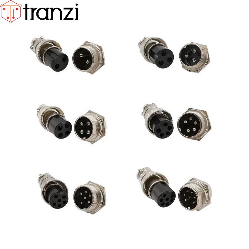 Giắc GX12 2P 3P 4P 5P 6P 7P 12mm bộ đực cái