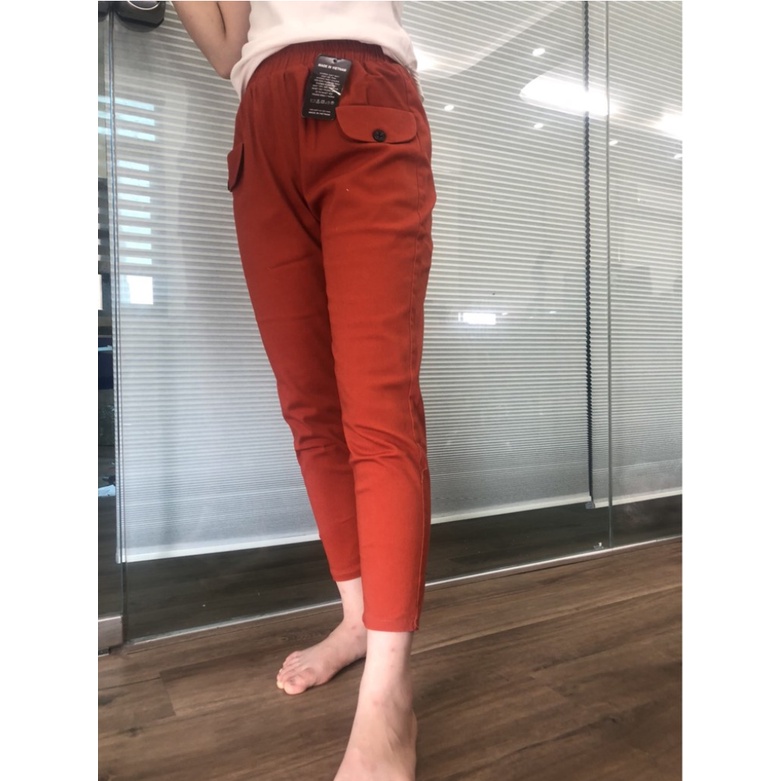 Quần Kaki Ống Suông Unisex Nam Nữ - Quần Baggy Nam Nữ Thô kaki túi khuy LOAỊ 1