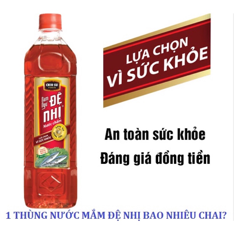 [ Mua nhiều hỗ trợ giảm giá] Nước chấm Nam Ngư Đệ Nhị chai 900ml