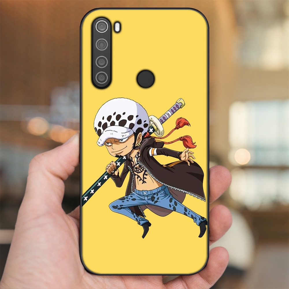 Ốp lưng Xiaomi Redmi Note 8 viền đen in hình Law One Piece