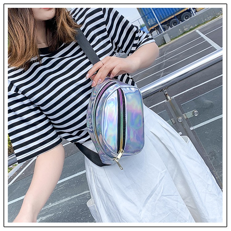 Túi đeo bụng hologram Túi đeo ngang hông du lịch , phượt
