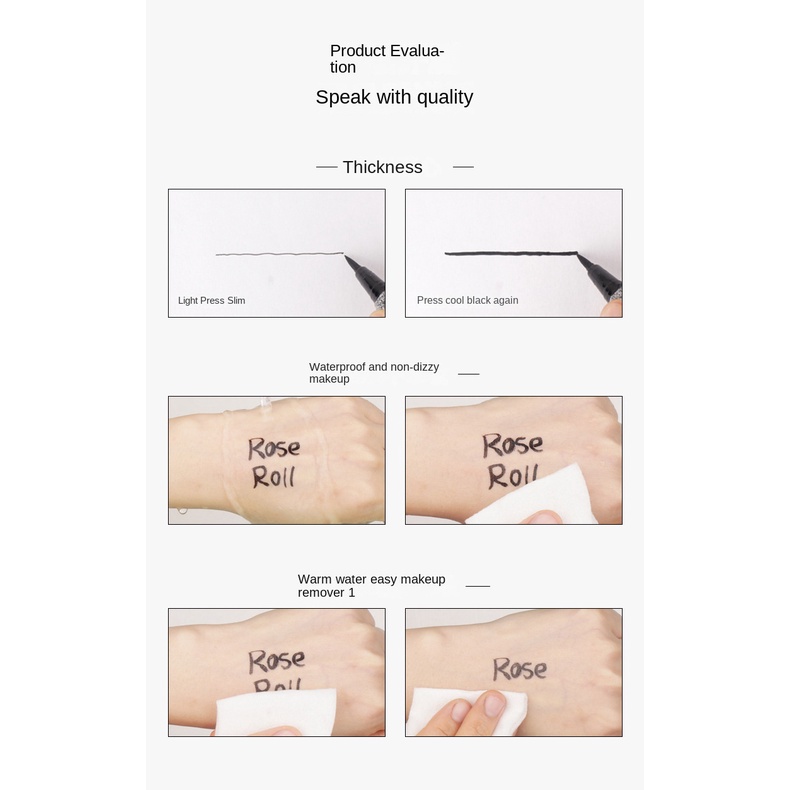 Bút Kẻ Mắt Dạng Lỏng Chống Thấm Nước Và Mồ Hôi Lâu Trôi Không Nhòe