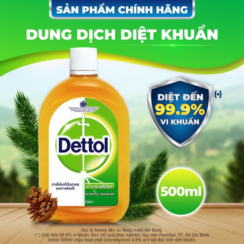 Dung dịch diệt khuẩn Dettol nhập khẩu chính hãng