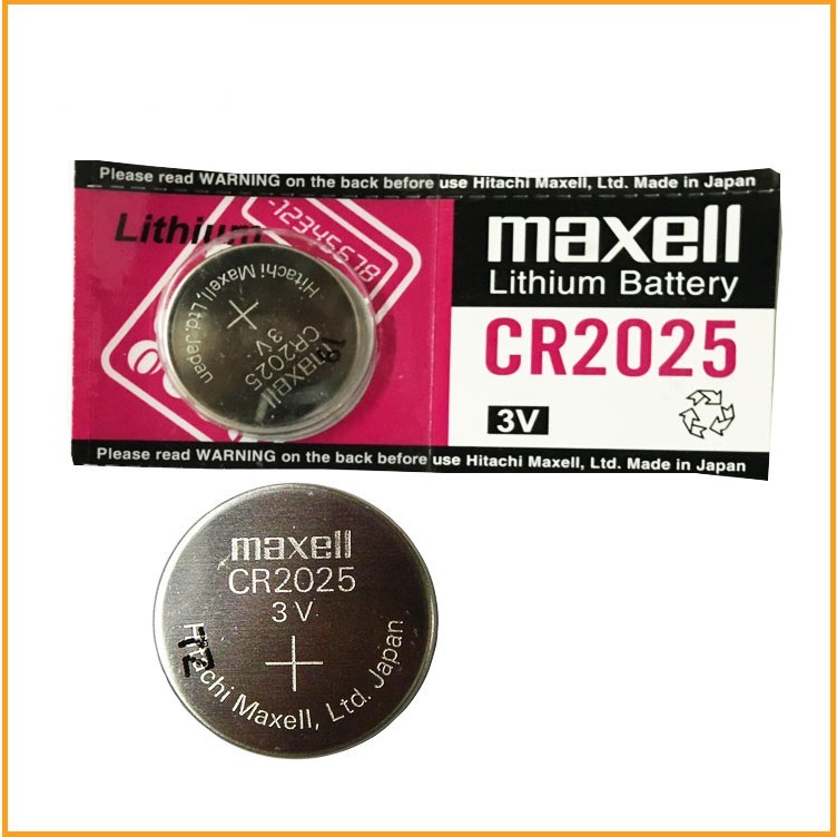 Pin CR2025 - 2025 Maxell Lithium 3v - Pin Remote Smartkey Ô tô Xe Máy Đồng Hồ Chính Hãng Giá Rẻ Dạng Cúc Áo