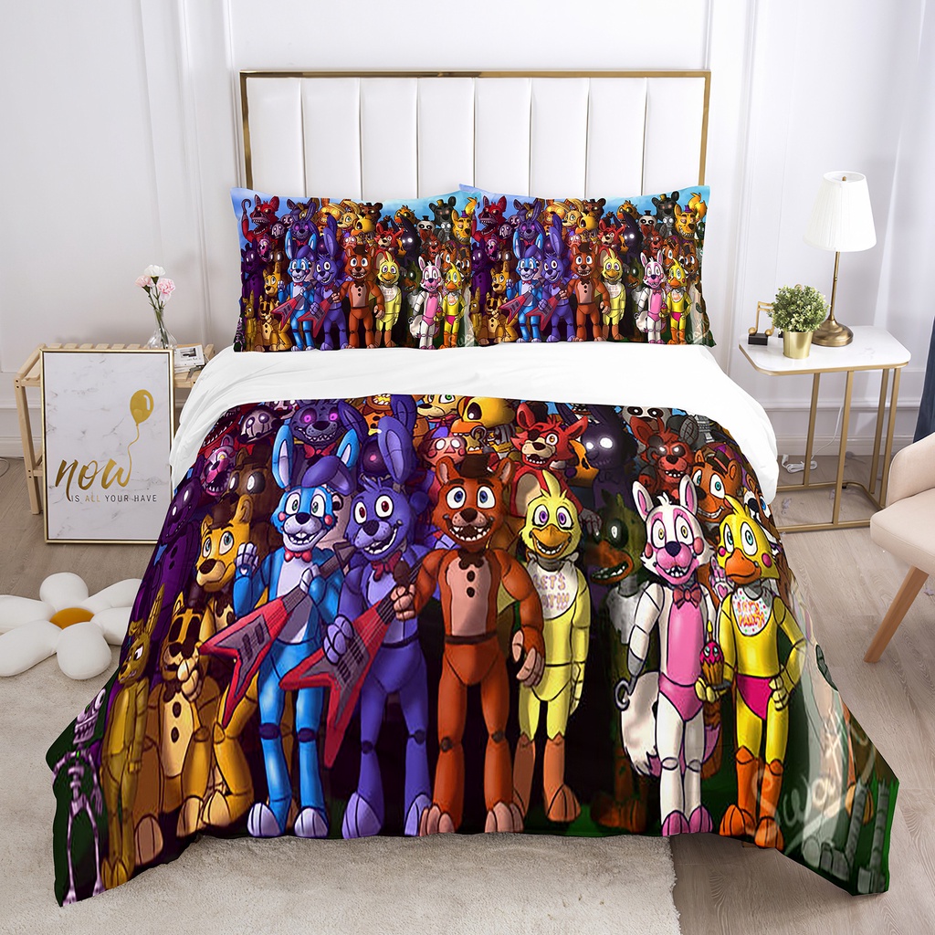 Yyds fnaf Bộ Chăn Ga Gối Nệm Đơn Kích Thước Lớn Thoải Mái Thoáng Khí Cho Phòng Ngủ