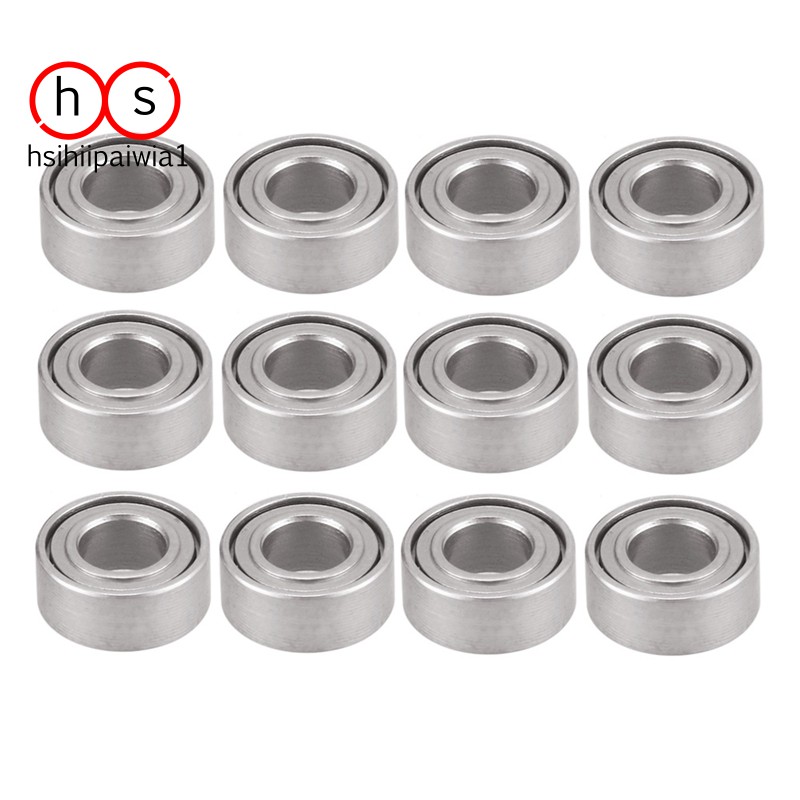 12PCS Steel Bearing 3X6X2mm for WPL C14 C24 C34 C44 MN D90 MN-90