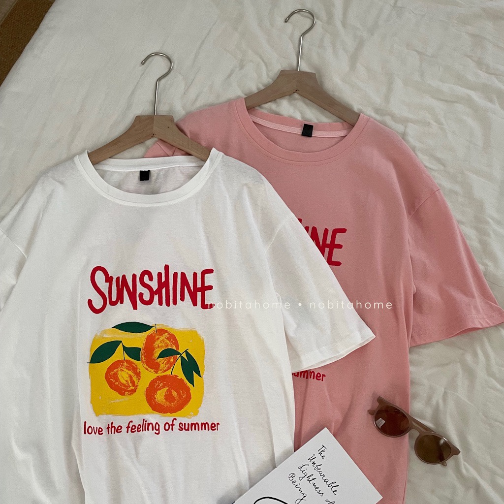 NOBITA HOME - ÁO THUN TAY NGẮN IN CHỮ SUNSHINE