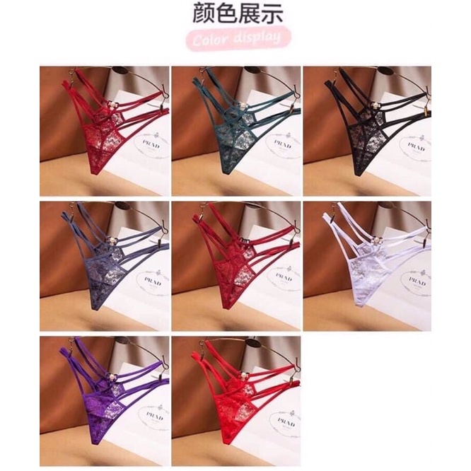 Quàn lót ren lọt khe 3 dây chữ T, quần lót ren sexy cao cấp
