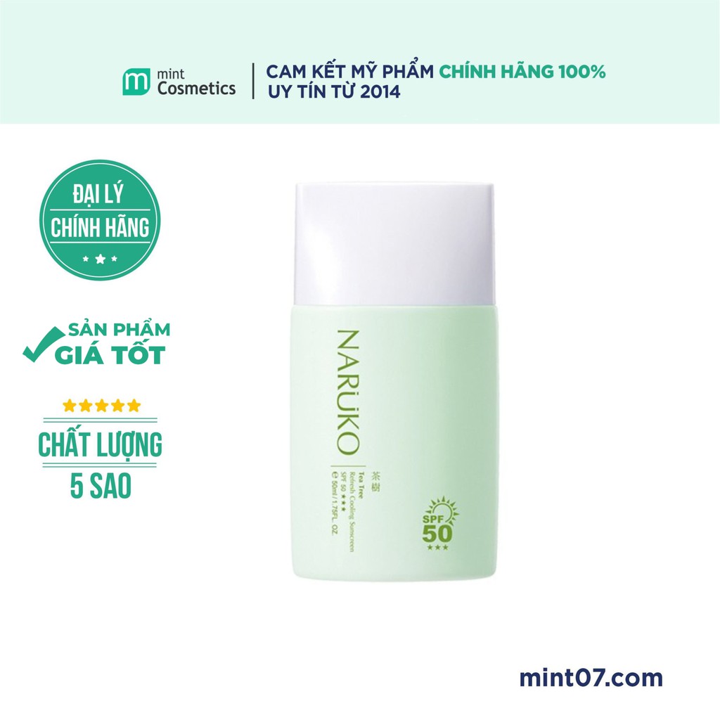 Kem chống nắng Naruko Tea Tree Cooling Fresh spf 50