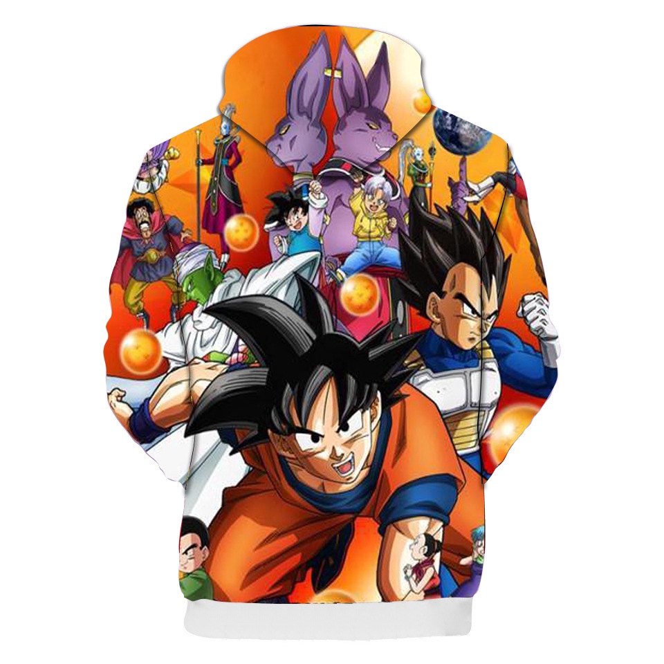 Áo Hoodie In Hình Nhân Vật Hoạt Hình Dragon Ball 3D Dành Cho Bé - Áo Nỉ Có  Mũ | Bibione.Vn