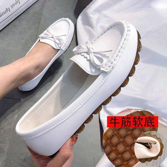 Giày mũi tròn Giày BúP Bê Đế MềM Phong CáCh HàN QuốC