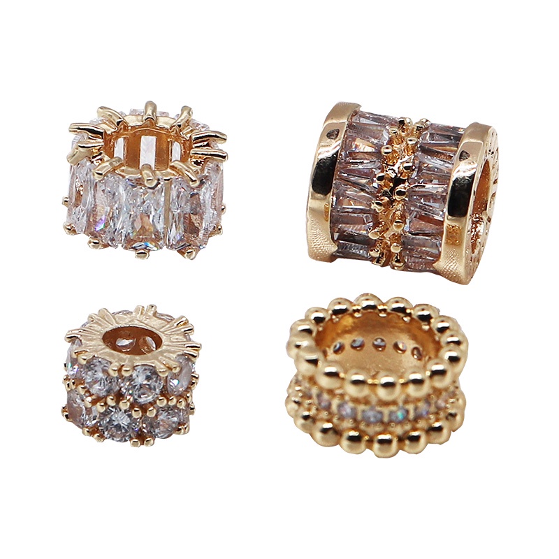 Hạt Đá Zircon Mạ Đồng 18k Dùng Làm Trang Sức diy