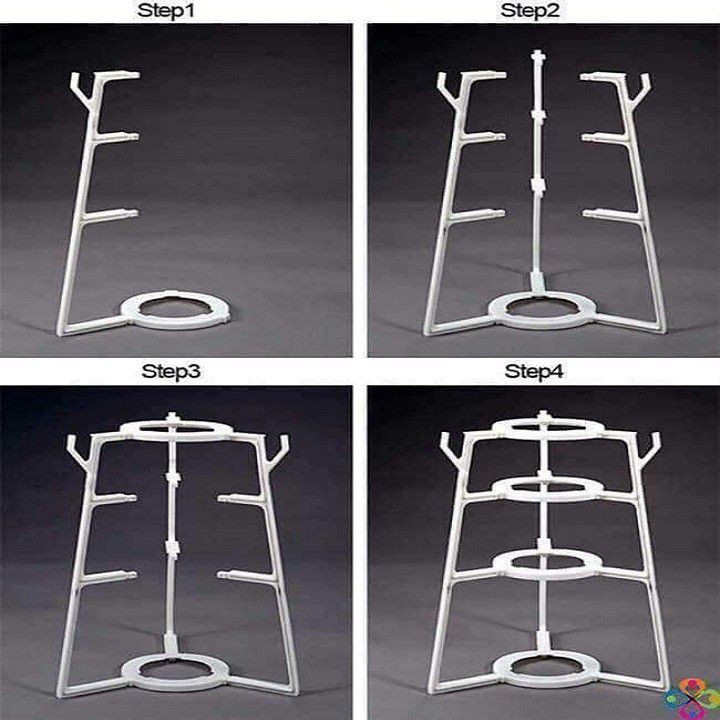 Kệ treo xoong nồi hình trụ 4 tầng đa năng Kệ Để Nồi Xoong Chảo Tiện Dụng