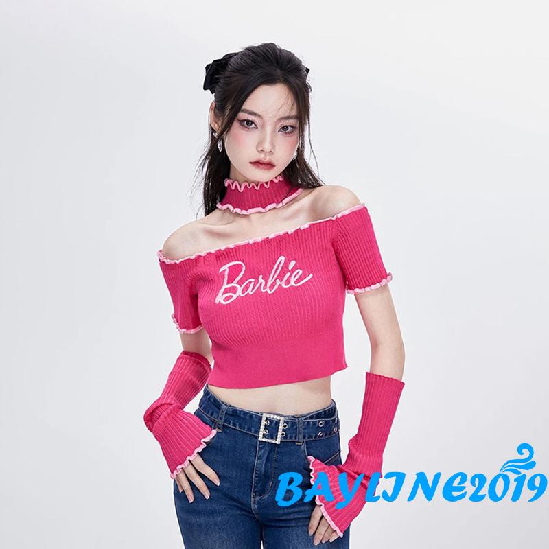 Set Áo Thun Ngắn Tay Trễ Vai + Chân Váy Xòe Thời Trang Dành Cho Nữ