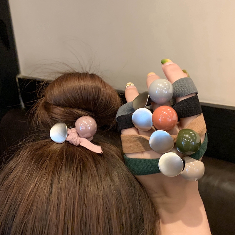 Dây Cột Tóc Co Giãn Màu Trơn Xinh Xắn Cho Nữ