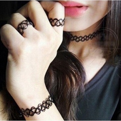 vòng cổ - bộ nhẫn vòng cô vòng tay tatoo-f71 |shopee. Vn\mockhoa55