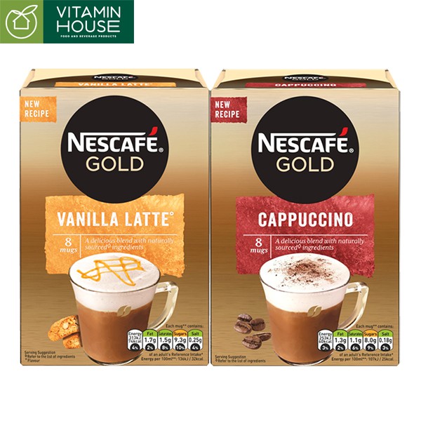 Nescafe Gold Cappuccino - Vanilla Latte UK 148g [Vitamin House]