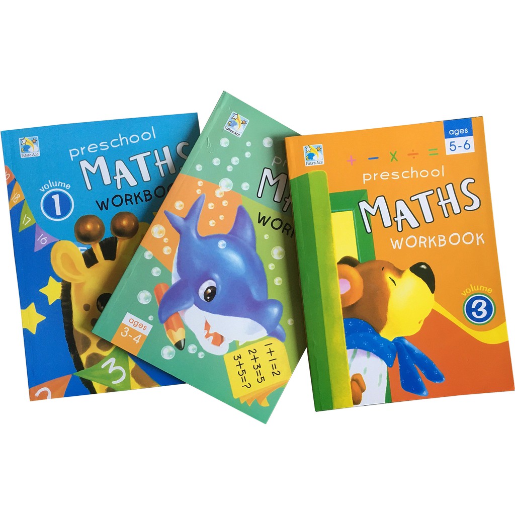 Sách Combo 3 Cuốn Toán MATHS ( chuẩn bị cho bé vào lớp 1 )