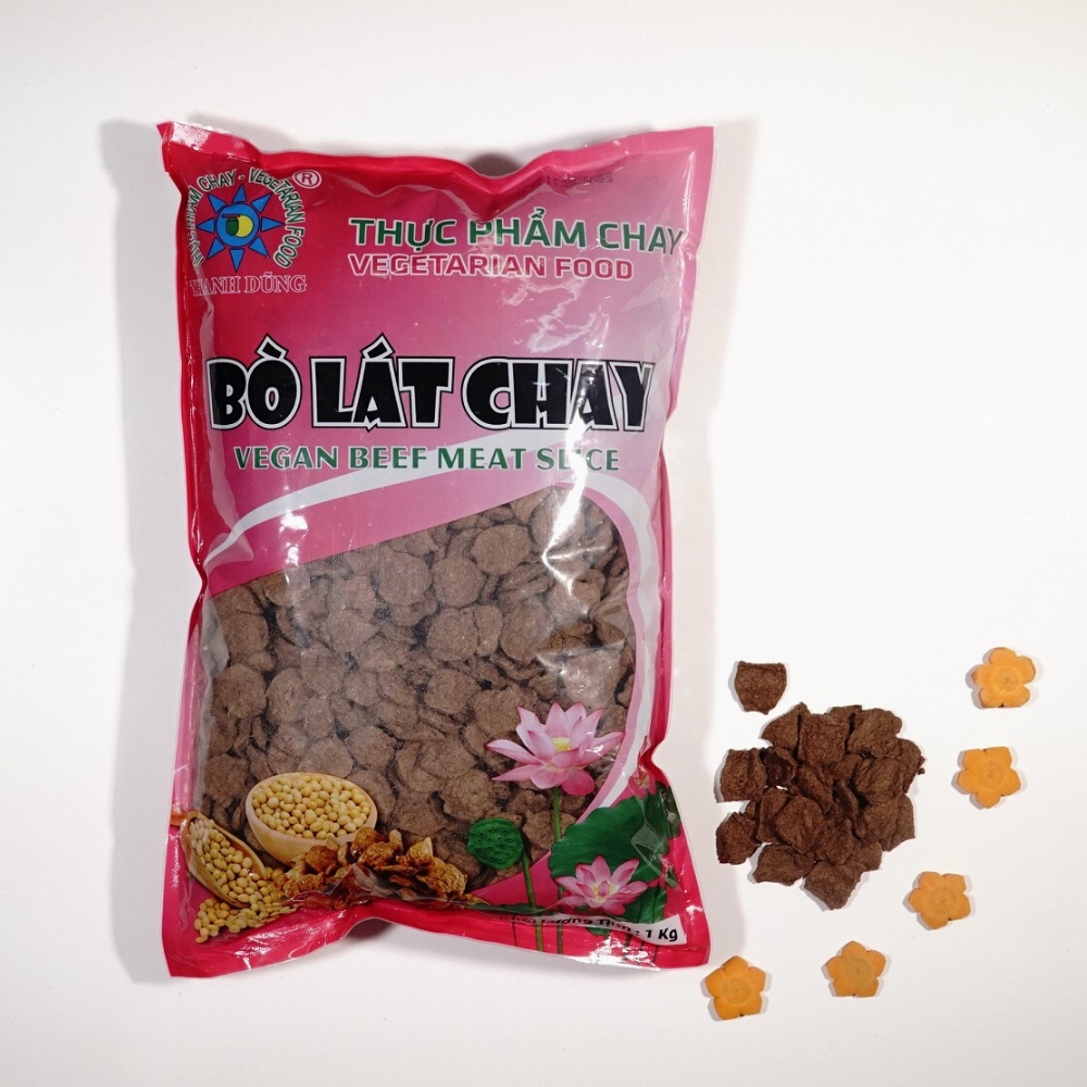 Thực phẩm chay Bò lát chay Thanh Dũng, đồ chay khô an toàn, 100% thuần chay, đồ chay giá rẻ chay mặn đều dùng được - 100