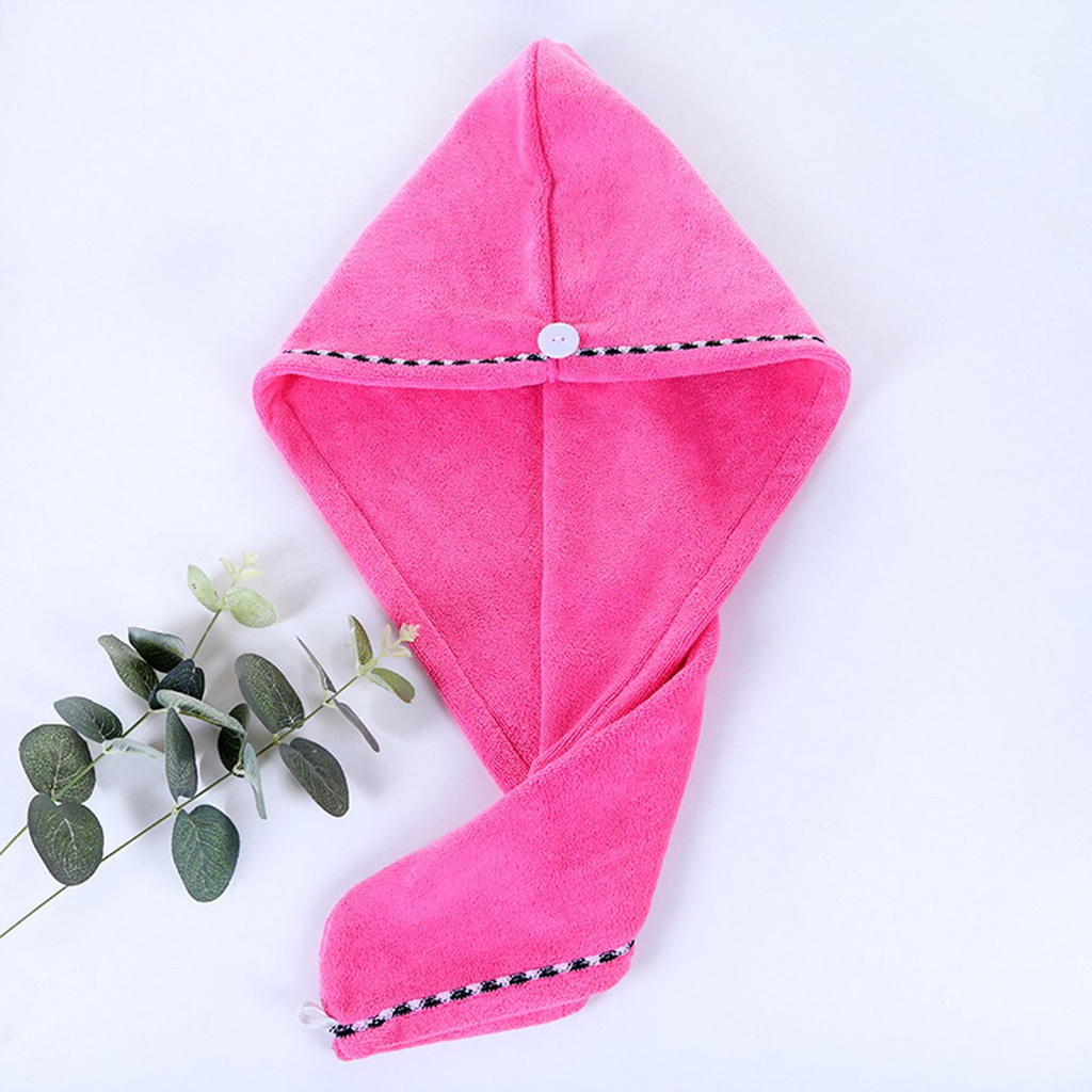 Hair Drying Cap Microfiber Quick-drying Water Absorbent Triangle Shower Cap Lace Long Hat Hair Drying Cap