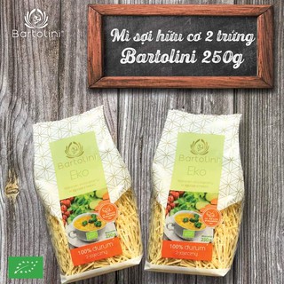 Mì sợi hữu cơ 2 trứng Bartolini 250g