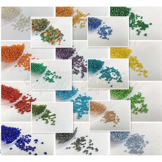 Hạt cườm tấm 1,5mm xâu vòng đính đá túi 50g