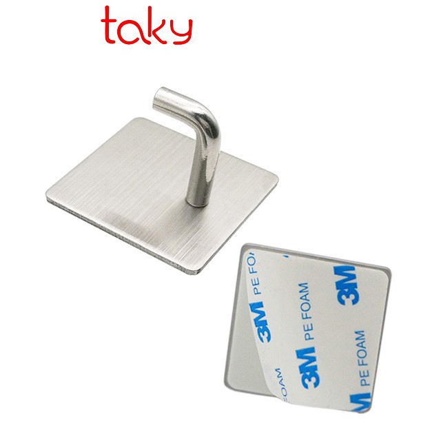 Móc Inox - Taky - Dán Tường Treo Đồ Dùng Cá Nhân Trong Nhà Chắn Chắn Với Miếng Dán 3M, Tiện Dụng Trong Gia Đình - 2005