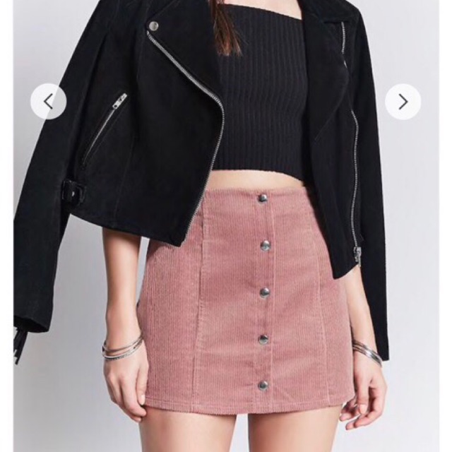 Chân váy nhung F21