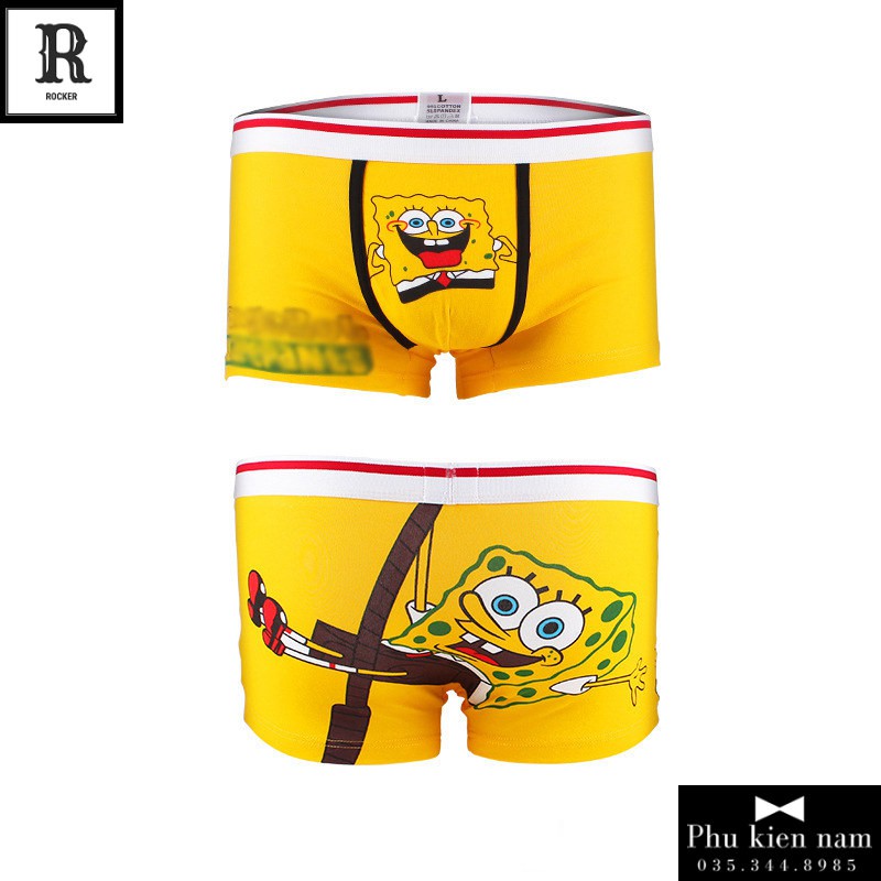 [Combo] Hộp 4 Quần Lót Nam Boxer - Quần Sịp Boxer HOẠT HÌNH S001.36