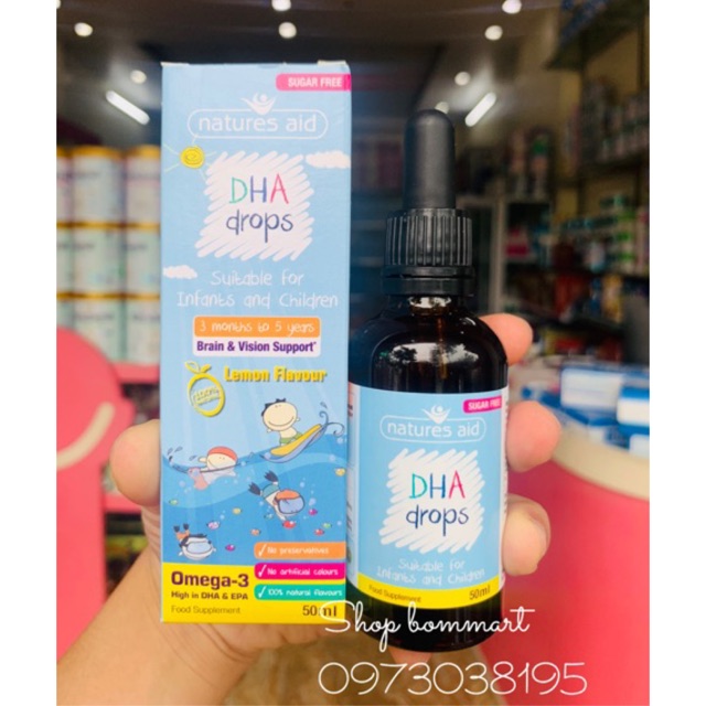 Dha drop dạng nước cho bé